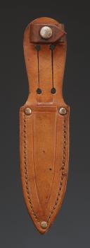 ÉTUI EN CUIR POUR PETIT COUTEAU, XXème siècle. 22905R