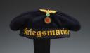 BACHIS TROUPE DE LA KRIEGSMARINE, Kriegsmarine dunkelblaue Tellermütze für Mannschaften, Seconde Guerre Mondiale. 30237