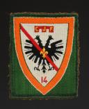 ÉCUSSON GROUPEMENT 14 DU GUESCLIN groupe 5 du 2e modèle DES CHANTIERS DE JEUNESSE petit modèle, Seconde Guerre Mondiale. 31664-14