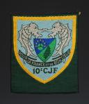 INSIGNE TISSÉ DU GROUPEMENT 10 GRANDE CHARTREUSE DES CHANTIERS DE JEUNESSE, Seconde Guerre Mondiale. 31661-3