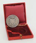 MÉDAILLE DE TABLE ATTRIBUÉE AU FUTUR GÉNÉRAL DELMOTTE SECRÉTAIRE GÉNÉRAL DE LA DÉFENSE TERRESTRE DE VICHY, Troisième République. 31627-4R