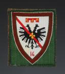 ÉCUSSON GROUPEMENT 14 DU GUESCLIN groupe 6 du 2e modèle DES CHANTIERS DE JEUNESSE petit modèle, Seconde Guerre Mondiale. 31664-15