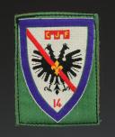 ÉCUSSON GROUPEMENT 14 DU GUESCLIN groupe 7 du 2e modèle DES CHANTIERS DE JEUNESSE petit modèle, Seconde Guerre Mondiale. 31664-16