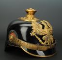Photo 3 : CASQUE À POINTE D'OFFICIER D'INFANTERIE PRUSSIEN, modèle 1895,"Inf.-Regt."n° 25, 80 ou 86.