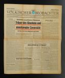 JOURNAL OFFICIEL DU NSDAP « VÖLKISCHER BEOBACHTER » DU 7 AOÛT 1944, Seconde Guerre Mondiale.