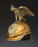 PARADE HELMET OF THE PRUSSIAN GUARD CORPS, Prussian Helmet Model 1889/1897 for Troops in the Regiment Gardes du Corps, model dated April 25, 1867, modified according to regulations of January 28, 1889, and further altered by orders of May 18, 1894, and March 22, 1897, Second Reich. Item number 28542R.