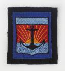 BERET BADGE OF THE YOUTH WORKS OF THE NAVY or sea scouts, Second World War. 31743-1