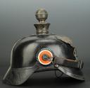 Photo 3 : CASQUE À POINTE TROUPE  DE FELDARTILLERIE BADOIS "5. Badisches Feldartillerie - Regt."n° 76, modèle 1915.
