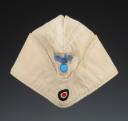 BONNET DE POLICE TROUPE DE LA MARINE DE GUERRE ALLEMANDE, Kriegsmarine weisses Schiffchen für Mannschaften, fin 1940-1941, Seconde Guerre Mondiale. 30653
