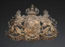 PLAQUE DE CASQUE D'OFFICIER BAVAROIS, Deuxième Reich. 31352R