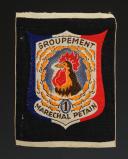 ÉCUSSON GROUPEMENT 1 groupe 9 DES CHANTIERS DE JEUNESSE, Seconde Guerre Mondiale. 31649-11