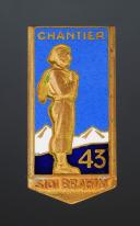 INSIGNE GROUPEMENT 43 SIDI BRAHIM DES CHANTIERS DE JEUNESSE, Seconde Guerre Mondiale. 31934-1