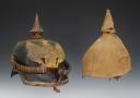 NAMED PICKELHAUBE OF A CAVALRYMAN FROM THE 9th PRUSSIAN DRAGOONS REGIMENT, 1st Hanoverian Dragoon Regiment No. 9, MODEL 1870 MODIFIED 1894 AND 1899, KINGDOM OF PRUSSIA. 34338R