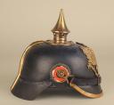 Photo 3 : 159	CASQUE À POINTE TROUPE PRUSSIEN DU 2. HANNOVERISCHES INFANTERIE REGIMENT n°77, modèle 1895.