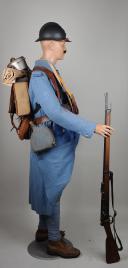 Photo 3 : 291	MANNEQUIN D'UN SOLDAT DU 63ème RÉGIMENT D'INFANTERIE DE LIGNE DE LIMOGE, 1915-1916.