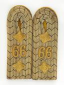 PAIRE DE PATTES D'ÉPAULE D'UN CAPITAINE D'INFANTERIE PRUSSIEN, Deuxième Reich. 33316