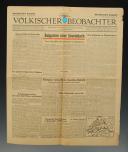 OFFICIAL JOURNAL OF THE NSDAP "VÖLKISCHER BEOBACHTER" FROM OCTOBER 31, 1944, ON BULGARIA UNDER SOVIET RULE, World War II. 18279-15R.