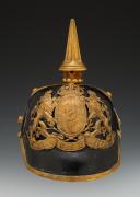 CASQUE À POINTE TROUPE D'UN CAVALIER DE RÉGIMENT DE CAVALERIE LOURDE BAVAROISE, Bayer. schweres Reiter-Regiment, modèle 1886, Second Reich. 32762