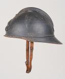 Photo 3 : 345	CASQUE ADRIAN DE L'ARTILLERIE SPÉCIALE, modèle 1915 modifié.