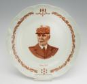 LIMOGES PORCELAIN - PLATE WITH THE EFFIGY OF MARSHAL PÉTAIN, Second World War. 27468R
