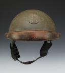 HELMET FOR MOTORCYCLISTS OF INFANTRY AND CAVALRY UNITS, model 1935 modified in 1937, Second World War. 28609R