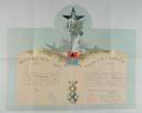 Photo 2 : LETTRES D’ADMISSION À L’ÉCOLE NAVALE IMPÉRIALE ET DIPLÔME DE L'ORDRE DE PORTO-NOVO.