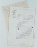 Photo 5 : LETTRES D’ADMISSION À L’ÉCOLE NAVALE IMPÉRIALE ET DIPLÔME DE L'ORDRE DE PORTO-NOVO.