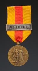 MÉDAILLE DE SAINT MIHIEL FABRICATION DES ÉTABLISSEMEMENTS DELANDE, créée le 15 février 1936, Première Guerre Mondiale. 29788-42R