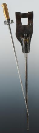 Photo 2 : ÉPÉE-BAÏONNETTE LEBEL AVEC SON PORTE-BAÏONNETTE, Première Guerre Mondiale.