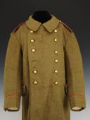 CAPOTE DE LA TENUE DE SORTIE POUR TROUPES À PIED, modèle 1920/1935. Troisième République - Seconde Guerre Mondiale. 32750