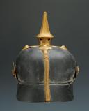 Photo 5 : CASQUE TROUPE DU 117 ème RÉGIMENT D'INFANTERIE HESSOIS, Infanterie Leibregiment Grossherzogin 3. Großherzoglich Hessisches Regiment Nr. 117, modèle 1891 modifié 1895-1897, Second Reich.
