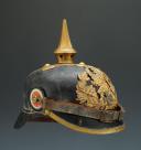 Photo 6 : CASQUE TROUPE DU 117 ème RÉGIMENT D'INFANTERIE HESSOIS, Infanterie Leibregiment Grossherzogin 3. Großherzoglich Hessisches Regiment Nr. 117, modèle 1891 modifié 1895-1897, Second Reich.