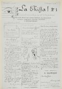 FEUILLE MÈRE ORIGINALE DU JOURNAL HUMORISTIQUE DE TRANCHÉE « LA CHIFFA » N°1 DU 24ème RÉGIMENT D'INFANTERIE EN DATE DU 1er JANVIER 1915, Première Guerre Mondiale. 28406