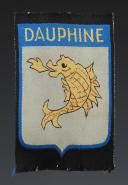 EMBLEM OF THE DAUPHINÉ GROUP OF THE YOUTH AND MOUNTAIN WORK GROUP, second model, Second World War. 31732-1