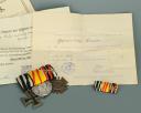 Photo 3 : Ensemble de décorations, diplômes et plaque d’identité du Gefreiter HENSLER du Füsilier Regiment 40