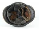 Photo 4 : 521	CASQUE DE MOTOCYCLISTE DE LA GENDARMERIE DÉPARTEMENTALE, modèle 1er novembre 1933.