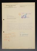 DOCUMENT AND AUTOGRAPH OF GENERAL SS HEISSMEYER, INSPECTOR OF NATIONAL POLITICAL INSTITUTES "NPEA", World War II. Item number 33399R.