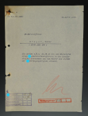 ATTESTATION DE NOMINATION DE WALTER KRÜGER EN TANT QUE RESPONSABLE DU RÉGIMENT SS V.T. 2 « GERMANIA », Troisième Reich.