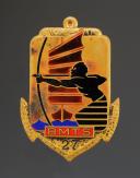 INSIGNE DU 27ème BATAILLON DE MARCHE DE TIRAILLEURS SÉNÉGALAIS, Guerre d'Indochine. 32010MR