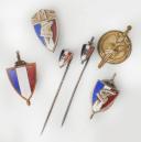 ENSEMBLE DE SIX INSIGNES DE LA LÉGION FRANÇAISE DES COMBATTANTS, Seconde Guerre Mondiale. 31412R