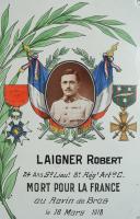 Photo 2 : PLAQUE DE TOMBE D'UN SOLDAT FRANÇAIS, 1918.