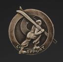 INSIGNIA GROUP 7 group 6 "L'Effort LE FIER" OF THE YOUTH CAMPS, Second World War. 31846-2