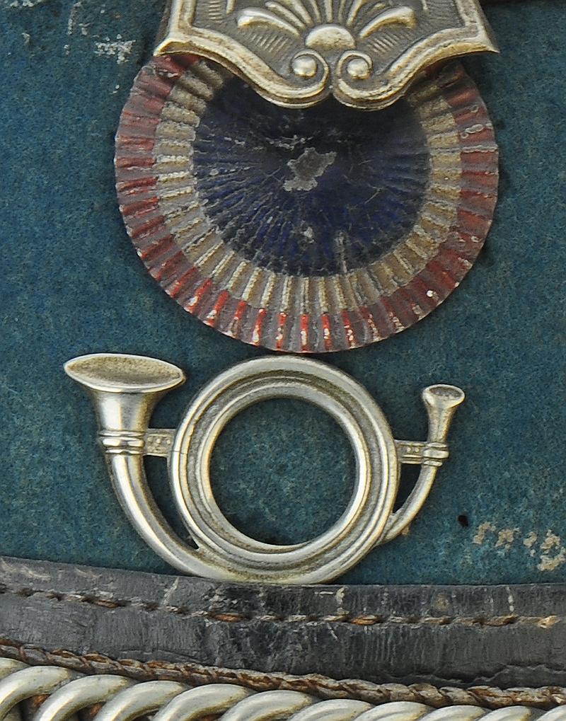 Casque de chasseur à cheval, bel état, Vente aux enchères : Militaria