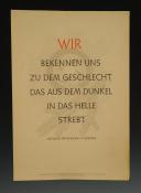 GERMAN PROPAGANDA POSTER, World War II. 18016-5