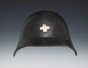 CASQUE DU CORPS DES POMPIERS CIVILS SUISSES, modèle 1918, années 1950. 24830BIS