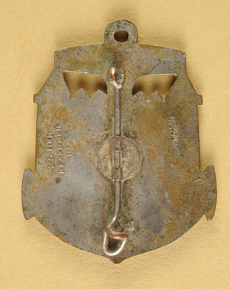 INSIGNE MILITAIRE LIGNE MAGINOT 1930 1940 SECTEUR FORTIFIE DAUPHINE FAB A Augis St Barthelemy