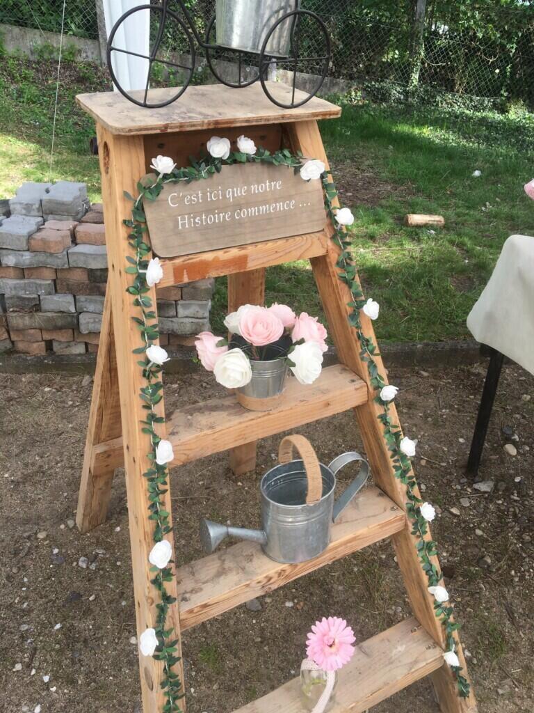 Location outil Escabeau décoratif événement  près de Toulon-sur-Allier