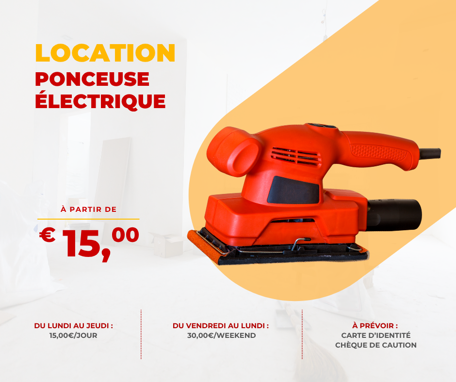 Location outil Ponceuse vibrante Électrique près de Le Mans