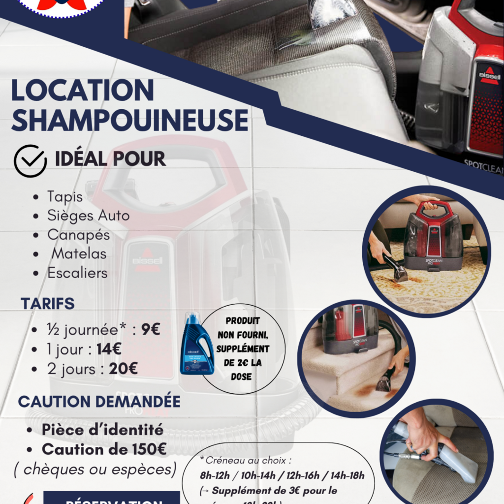Location outil Shampouineuse Bissell près de Marseille