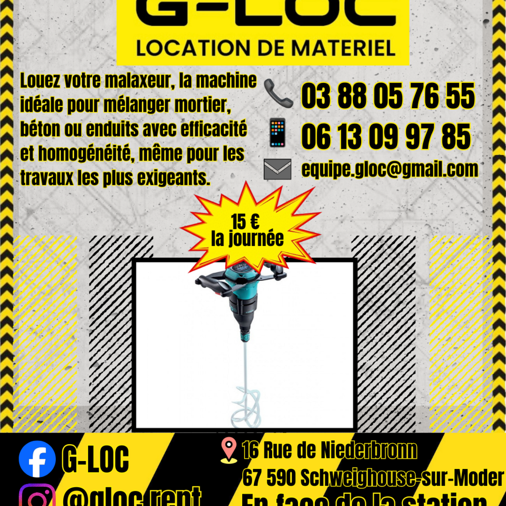 Location outil Malaxeur Électrique près de Schweighouse-sur-Moder